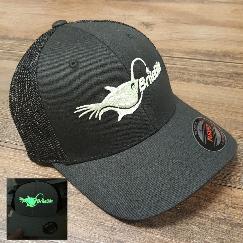 Led fishing light glow in the dark hat. Great for night snook fishing in style.