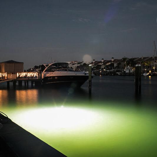 Brightest & Safest Underwater LED Dock Light - Easy Plug-n-Play System