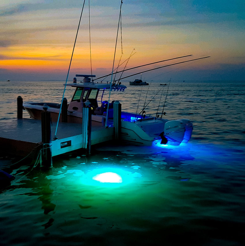 Brightest Underwater LED Dock Lights are Now Available in Dual-Colors